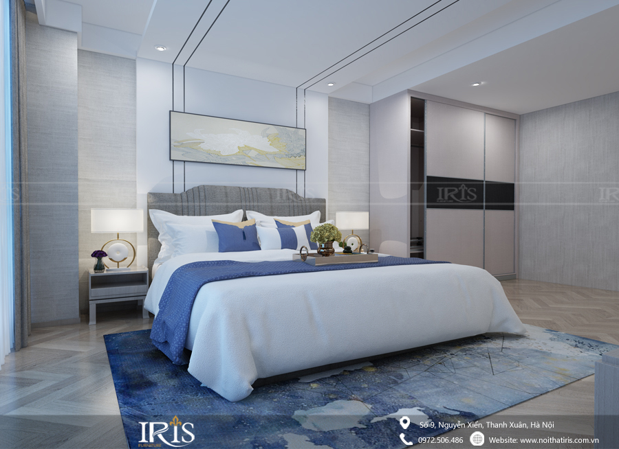 Thiết kế nội thất Oriental Westlake - Chị Hà 5 thiet ke noi that phong ngu oriental westlake 03