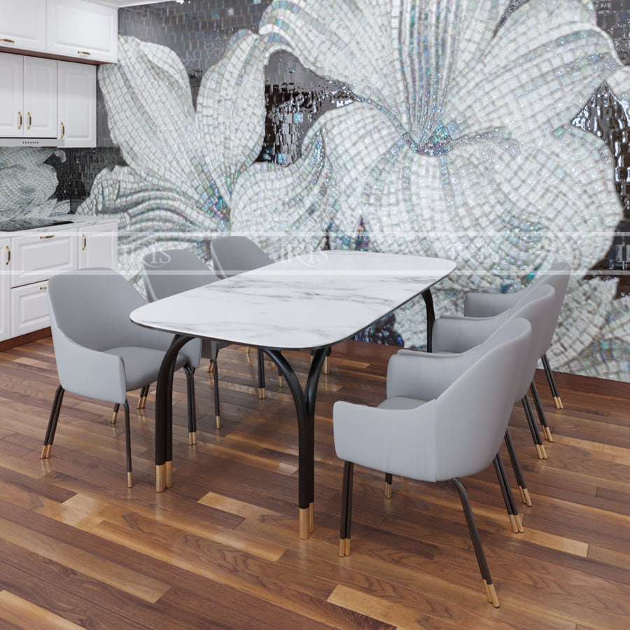 bàn ăn mặt đá nhập khẩu