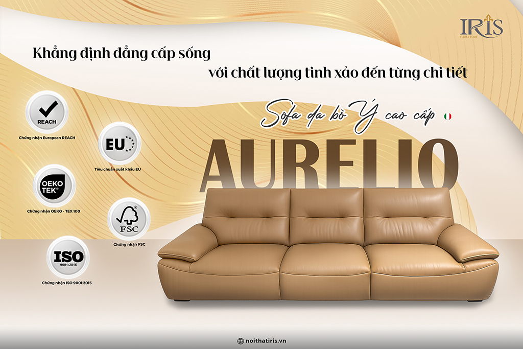 Sofa được thiết kế với chất lượng tinh xảo đến từng chi tiết