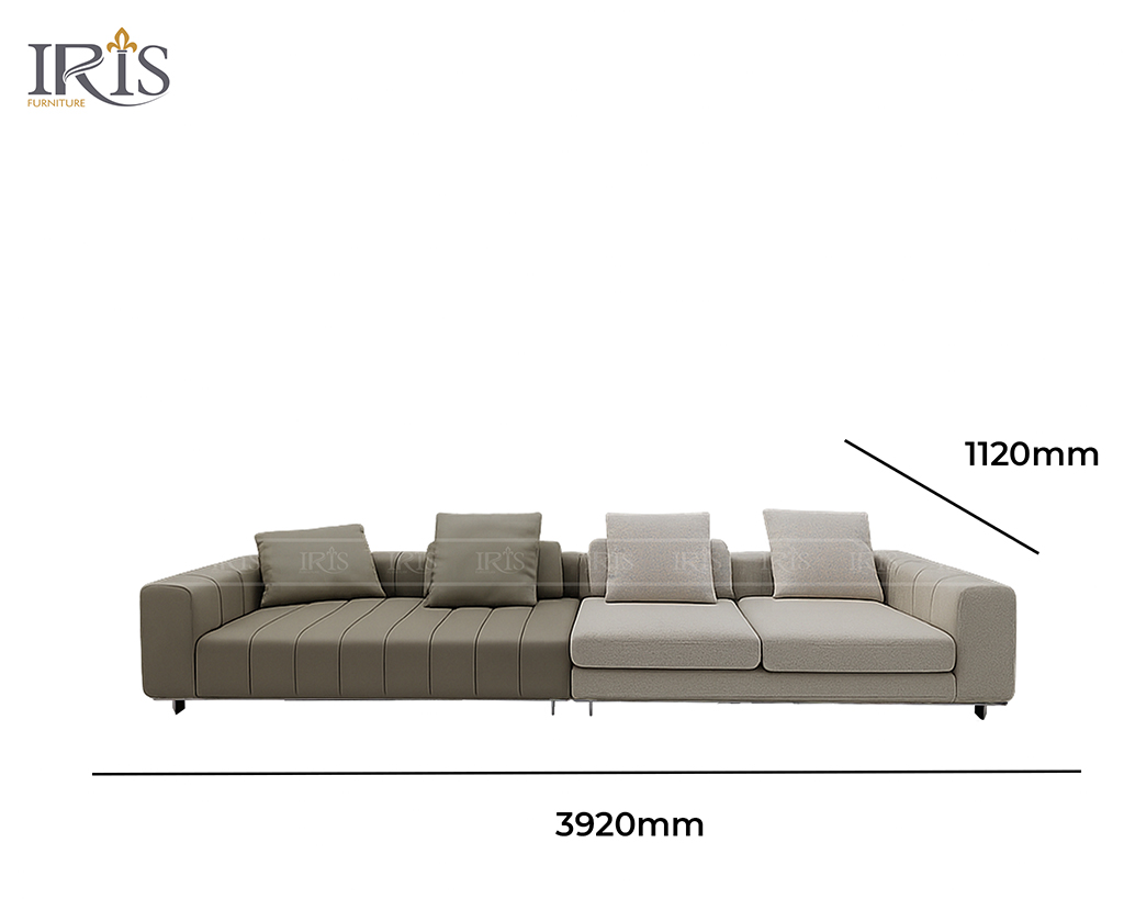 Sofa Da Thật Cao Cấp Freeman 9 Sofa Freeman được làm từ da thật và vải tweet chính hãng từ Ý