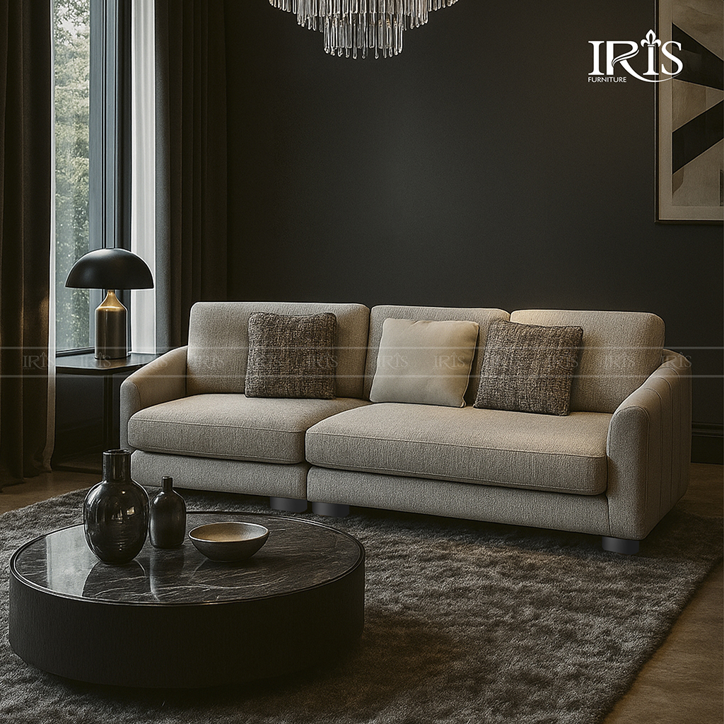 Sofa da bò thật Lawson Minotti 10 Ghế có đường nét thiết kế theo tiêu chuẩn sản xuất chuẩn Đức