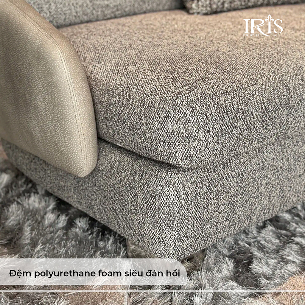 Sofa da bò thật Lawson Minotti 11 Ghế có thêm đệm Polyurethane Foam mang lại cảm giác thoải mái khi ngồi