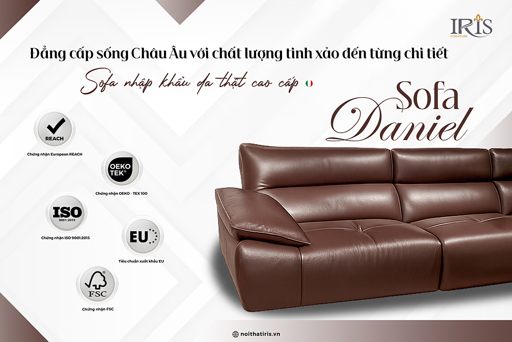 Set sofa cao cấp: Sofa Daniels & Sofa đơn Emi 16 Ghế thể hiện đẳng cấp cuộc sống như bên Châu Âu với chi tiết sắc xảo