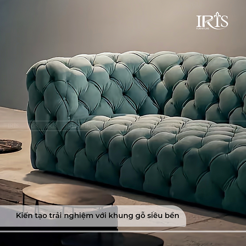 Sofa Da Cao Cấp Chestermoon Baxter 9 Ghế có khung gỗ siêu bền tạo sự vững chắc trong trải nghiệm