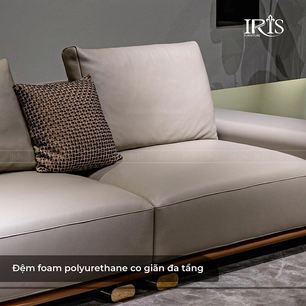 Sofa Anna Da Nhập Khẩu Casa 9 Ghế có độ nhăn, độ bền, độ co giãn hoàn hảo