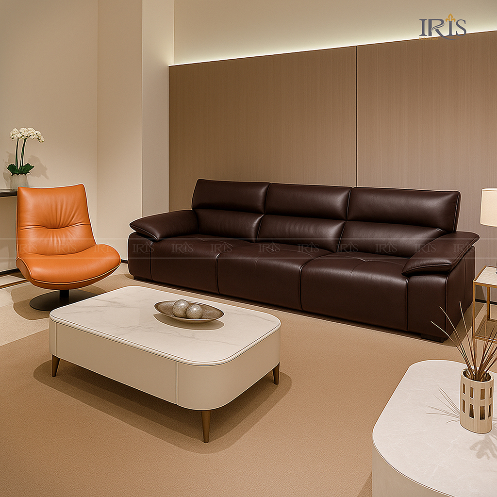 Set sofa cao cấp: Sofa Daniels & Sofa đơn Emi 14 Set sofa Daniels & Emi mang đậm phong cách Ý hiện đại, sang trọng