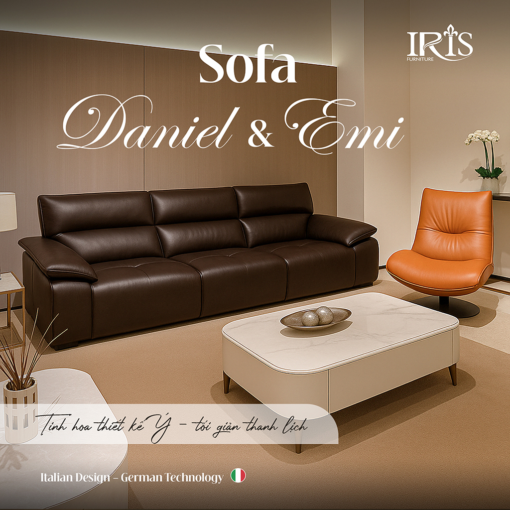 Set sofa cao cấp: Sofa Daniels & Sofa đơn Emi 11 Sofa Daniel & Emi thể hiện tinh hoa thiết kế và sự thanh lịch