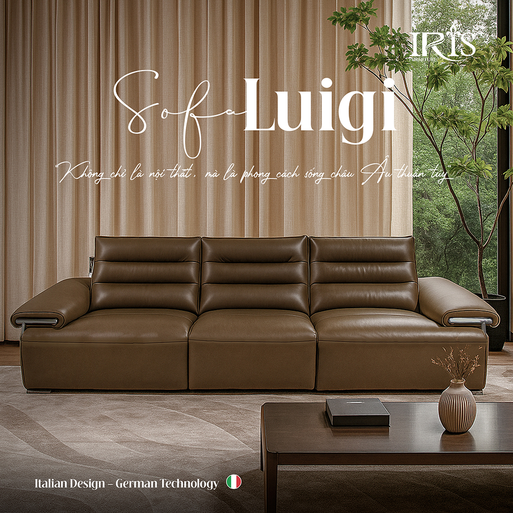 Sofa Cao Cấp Từ Ý Luigi 7 Sofa đại diện cho phong cách sống Châu Âu thuần túy