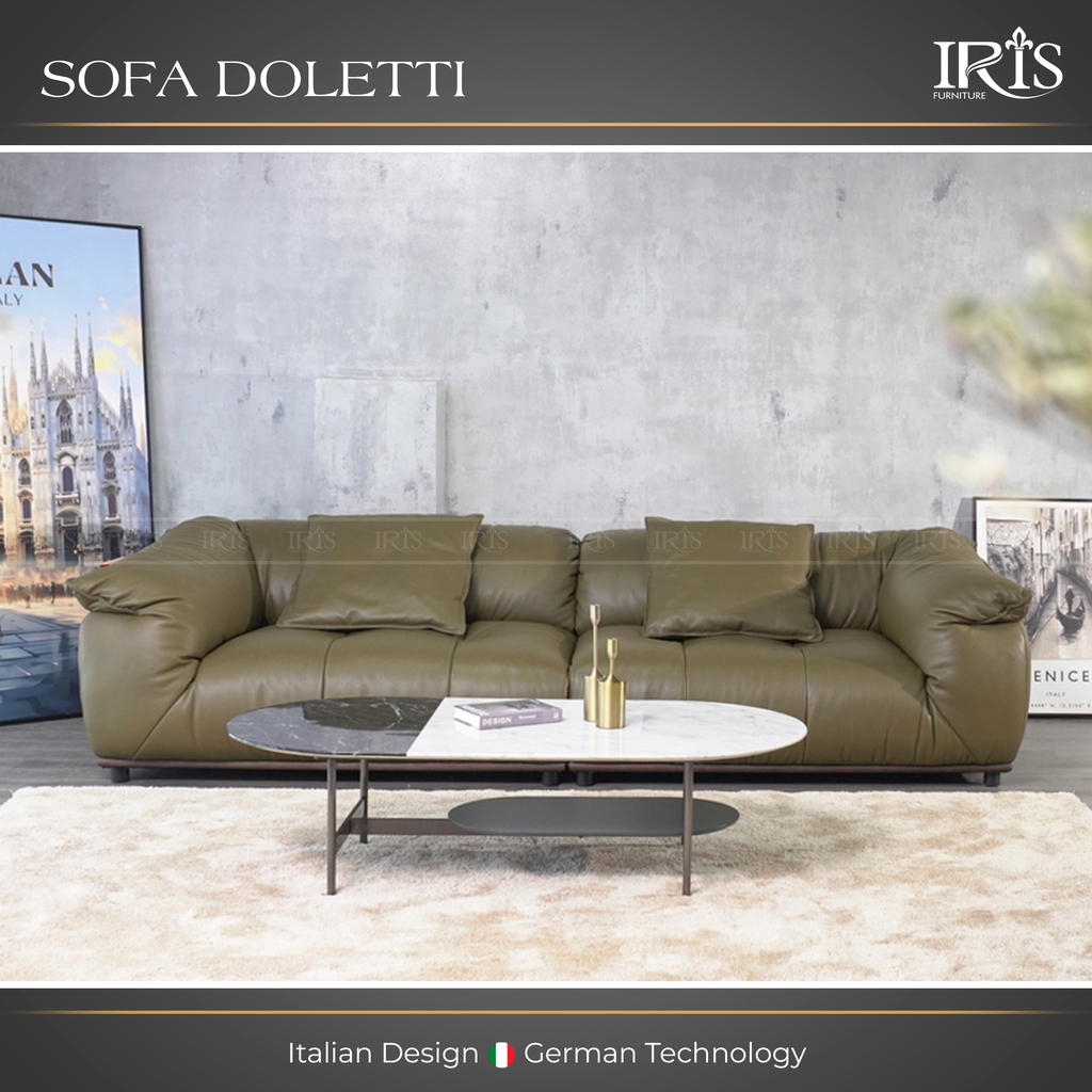 Khám Phá Ghế Sofa Doletti — Da Bò Ý Sang Trọng, Thiết Kế Tinh Tế 9 sofa doletti 1