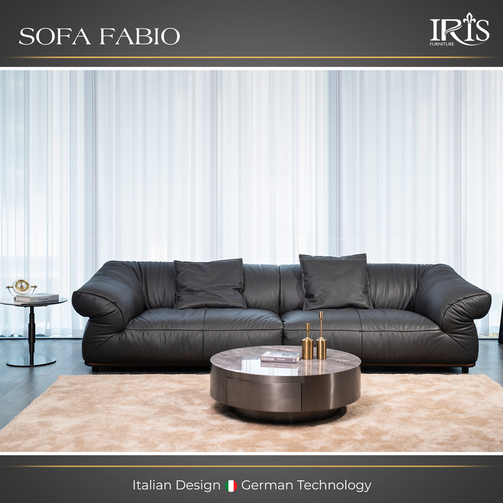 Mua Ghế Sofa Fabio — Da Thật 100% Nhập Khẩu Châu Âu, 4 Chỗ Ngồi 7 sofa fabio 1